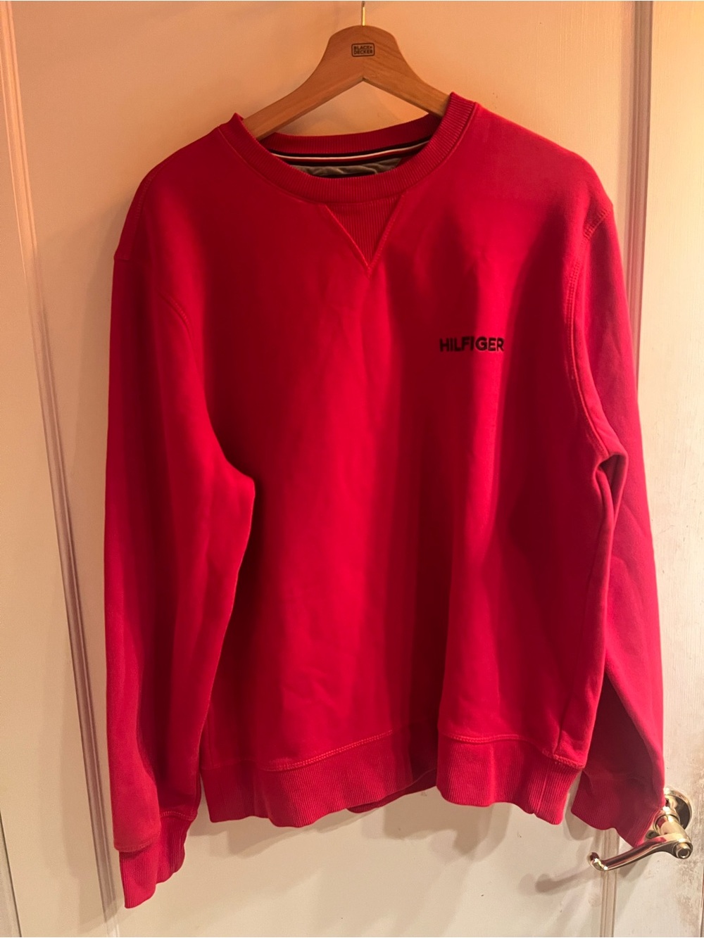 Tommy Hilfiger Bold Red Crewneck Sweatshirt